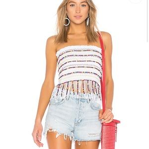 NWOT Majorelle Hannah Mae Top in White Multi